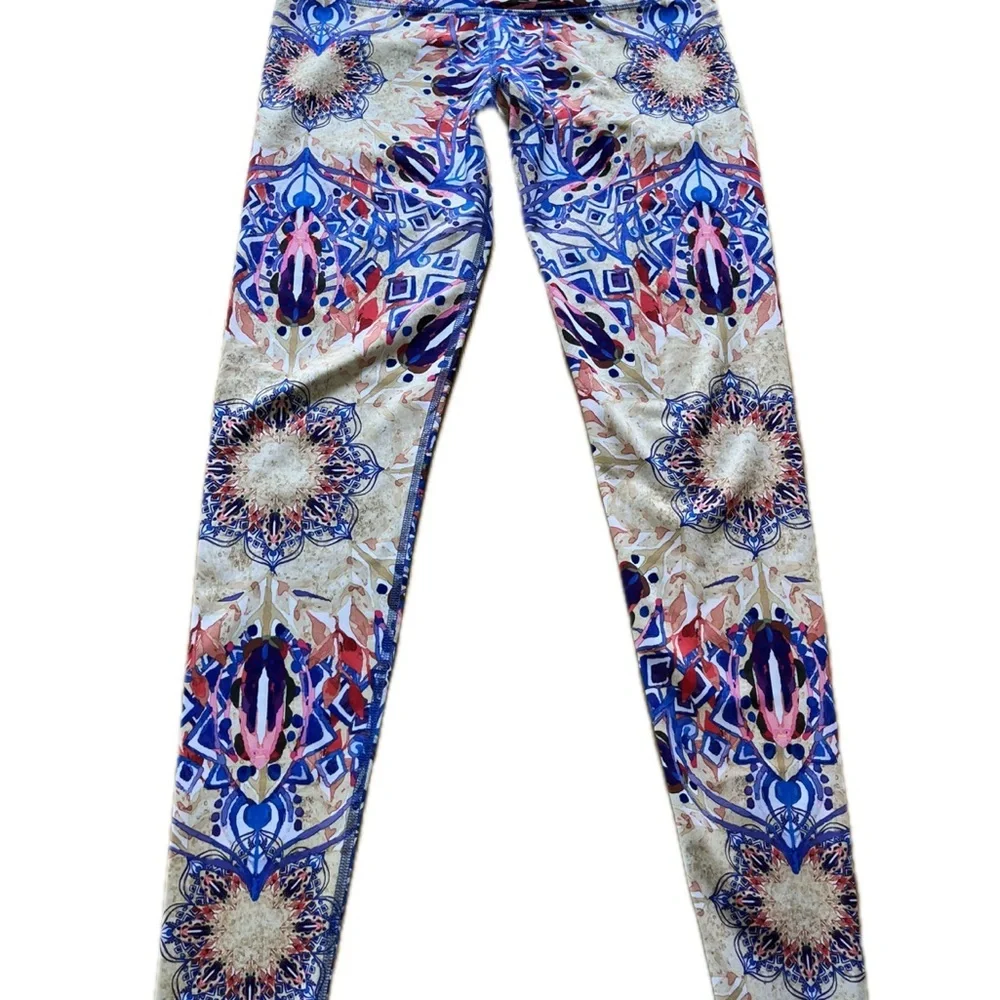 Mika Yoga Women's Legging Mandala Print L/XL - Picture 1 of 8